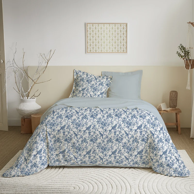 Pack Complet Housse de couette Imprimé 240 x 220 cm - Drap housse 140 x 190 cm 9 modèles au choix