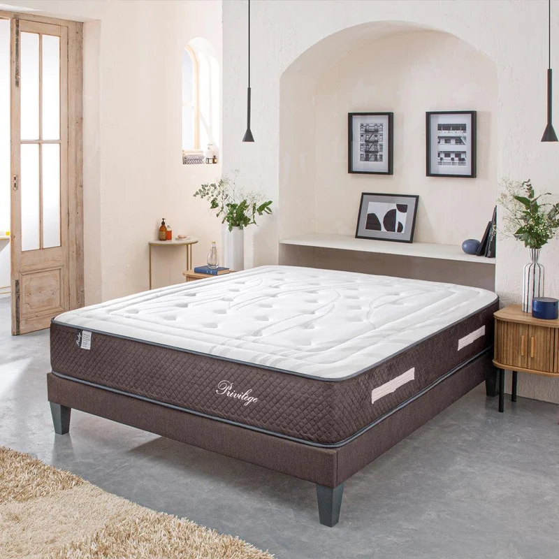 Matelas Bellecour privilege à ressorts et mémoire de forme