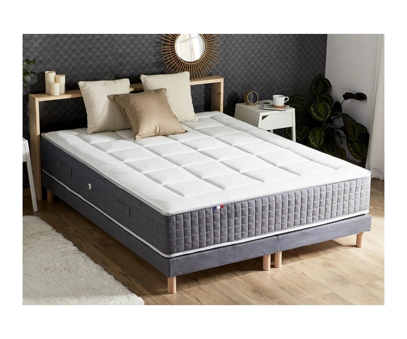Matelas ressorts 30 cm 7 zones mémoire de forme 160x200