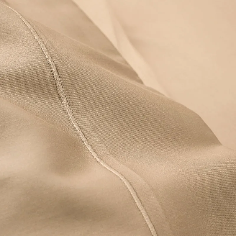 Drap Plat Percale 180 x 290 cm Pur Coton Peigné Longues Fibres 80 Fils/cm² Lin