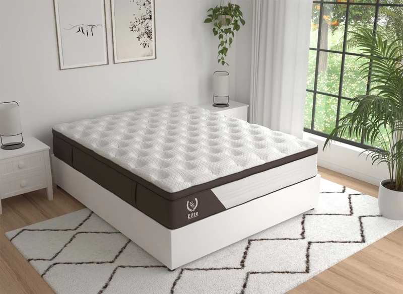 Matelas hybride mousse et ressorts ensachés 180 x 200 cm épaisseur 30 cm MANOA