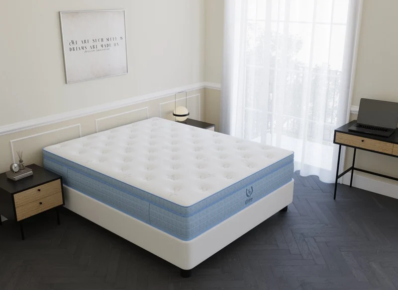Matelas hybride ressorts ensachés 140 x 190 cm épaisseur 30 cm RAFAEL